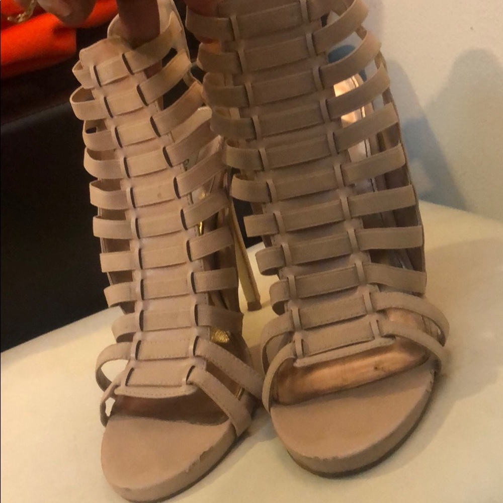 Steve Madden cage heels in blush